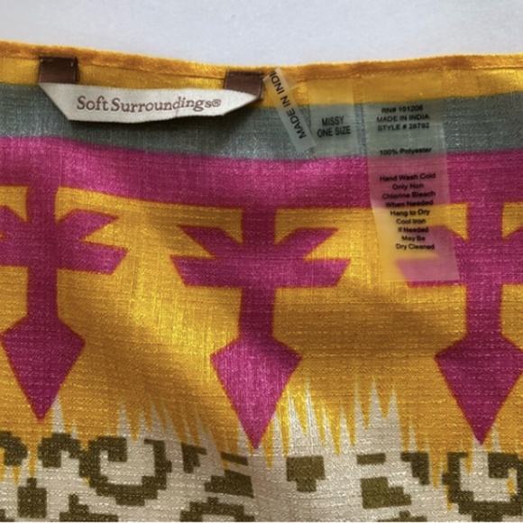 Soft Surroundings Fringe Kimono Summer Vest M/L - Picture 6 of 6